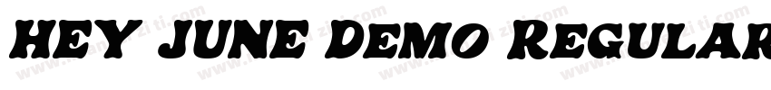 HEY JUNE Demo Regular字体转换